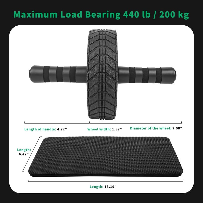 AGREJO Ab Roller Wheel - Ab Workout Equipment for Abdominal & Core Strength Training, Home Gym Fitness Equipment, Exercise Wheel for Men Women - Image 2